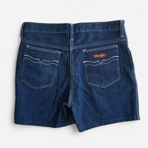 Vintage Wrangler Dark Wash Jean Shorts Jorts Retro Style